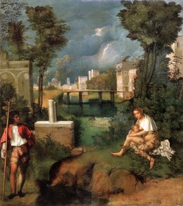 Giorgione: Das Gewitter, um 1508 Quelle: wikipedia
